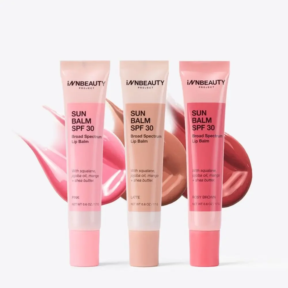 NEW INNBEAUTY Project Sun Balm SPF 30‎ Rosy Brown Mineral Lip Balm Hydrating UV